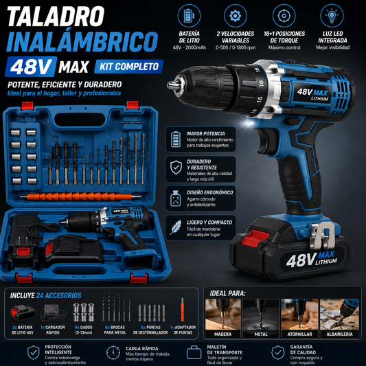 Taladro Inalambrico 48v